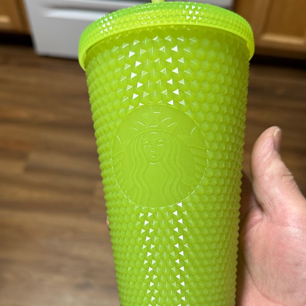 Starbucks Bright Green Textured Tumbler